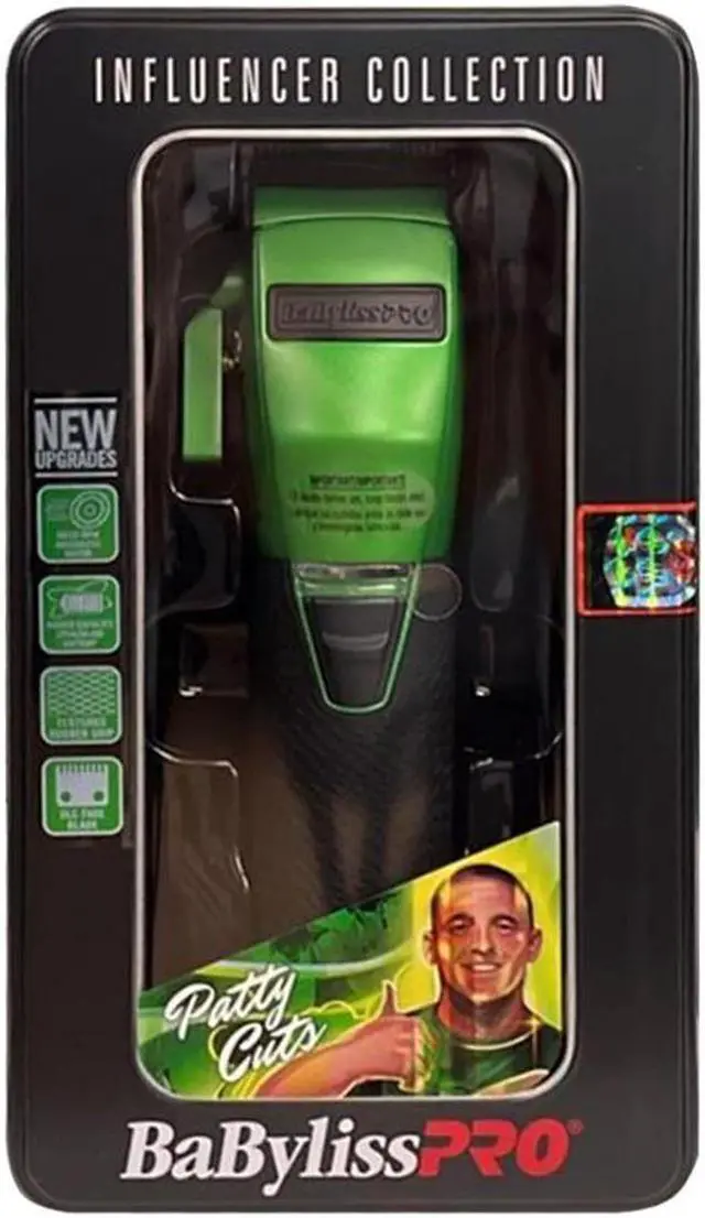 Alt view image 6 of 7 - BaByliss Pro FX870 GI BOOST+ Influencer Collection Cordless Clipper Green with Clipper Spray and Replacement Power Cord
