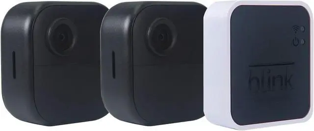 Alt view image 2 of 6 - 3x Blink Outdoor 4 (4th Gen) Wireless 2 Camera System (Black)