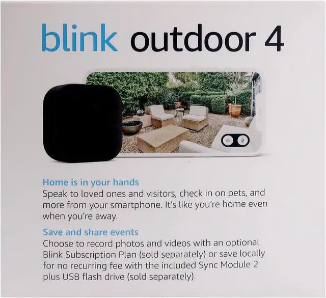 Alt view image 6 of 6 - 3x Blink Outdoor 4 (4th Gen) Wireless 2 Camera System (Black)