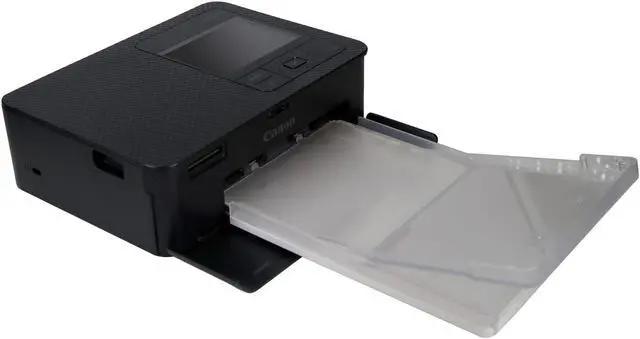 Alt view image 2 of 4 - Canon SELPHY CP1500 Compact Photo Printer (Black) with KP-108IN Selphy Color Ink Accessory Kit