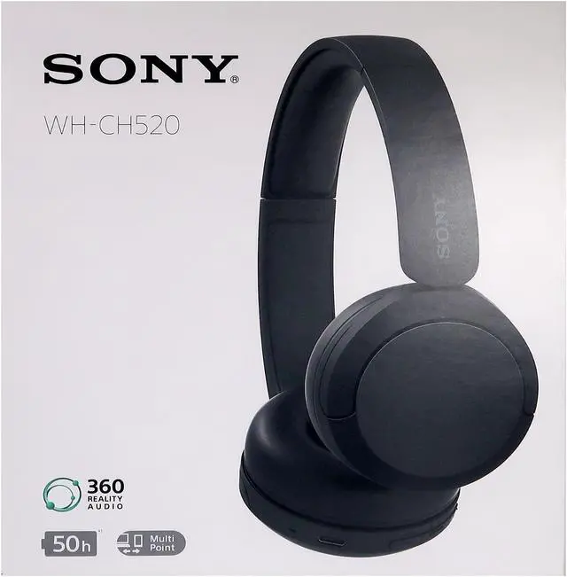 Alt view image 20 of 20 - Sony WHCH520B Wireless Headphones with Microphone - Black