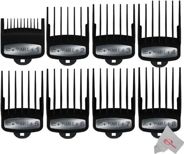 Alt view image 3 of 5 - 2x Wahl 8-Pack Premium Cutting Guides Fits All Wahl Full Size Clipper Blades (Except Competition Series)