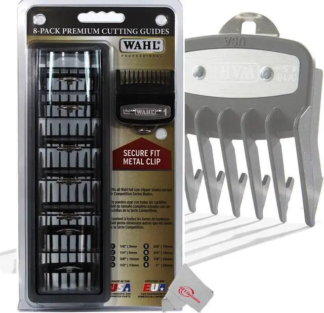 Alt view image 4 of 5 - 5x Wahl 8-Pack Premium Cutting Guides Fits All Wahl Full Size Clipper Blades (Except Competition Series)