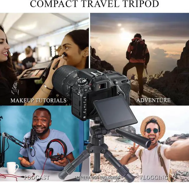 Main image of Strudy Table Top Tripod for Vloggers Bloggers and Professional Photography - Heavy Duty, Keeps Equipment Safe