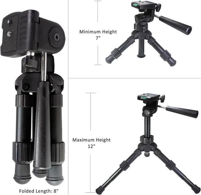 Alt view image 5 of 6 - Strudy Table Top Tripod for Vloggers Bloggers and Professional Photography - Heavy Duty, Keeps Equipment Safe