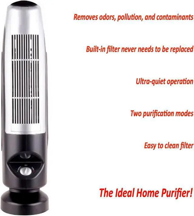 Alt view image 2 of 7 - Vivitar Air Purifier for Home Large Room | Airborne Allergen, Wildfire / Smoke, Pollen, Pet Dander, and Dust Reducer