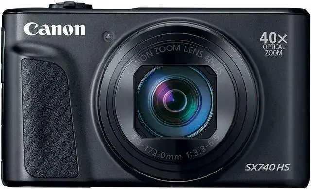 Alt view image 2 of 7 - Canon PowerShot SX740 Wi-Fi Digital Camera Black with Replacement Battery and 32GB Memory Card