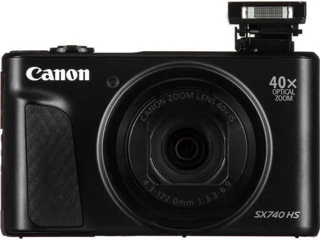 Alt view image 7 of 7 - Canon PowerShot SX740 Bluetooth Wi-fi Digital Camera Black with Replacement Battery