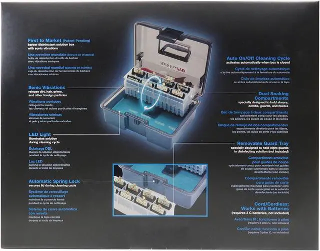 Alt view image 7 of 7 - BaByliss Pro BarberSonic Professional Disinfectant Solution Box #BDISBOX