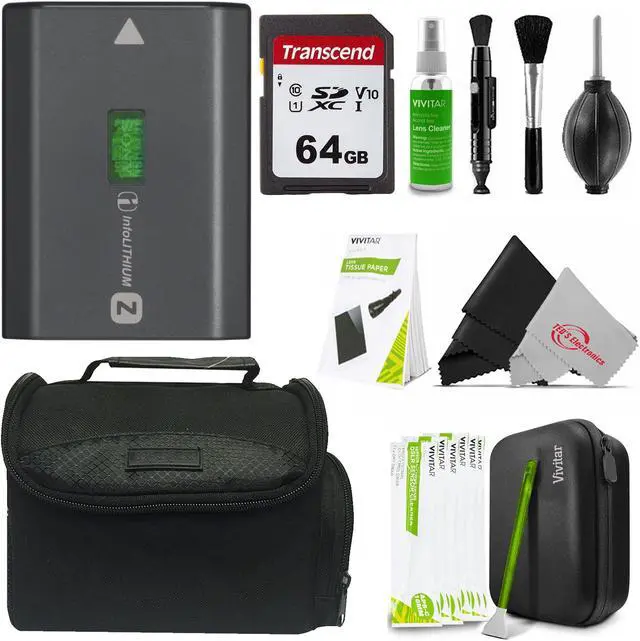 Main image of Sony NP-FZ100 Rechargeable Lithium-Ion Battery with All You Need Accessory Bundle for Sony Alpha A7 V IV II A7R A9 A6600 A7C