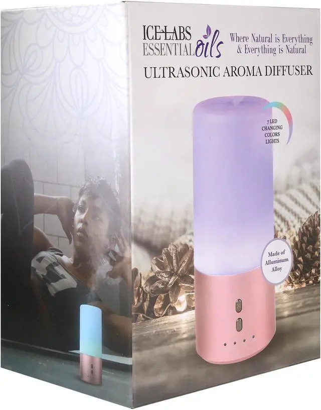 Alt view image 2 of 7 - Vivitar All She Needs Accessory Bundle Gift Set for Mom with RoseGold Essential Oils Aroma Diffuser, Adorable Mini Charachter Speaker + Tabletop Phone Cradle with LED Lights for Makeup Application