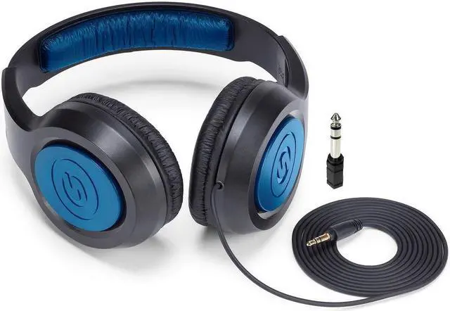Alt view image 2 of 3 - Samson SR350 Over-Ear Stereo Headphones (Special Edition Blue)