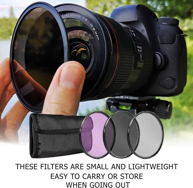 Alt view image 3 of 5 - Vivitar 72mm 3 In 1 Digital Camera Lens Filter UV CPL FLD Canon EF 50mm 1.2L 35mm 1.4L RF 24-240 70-200 F4L Lenses