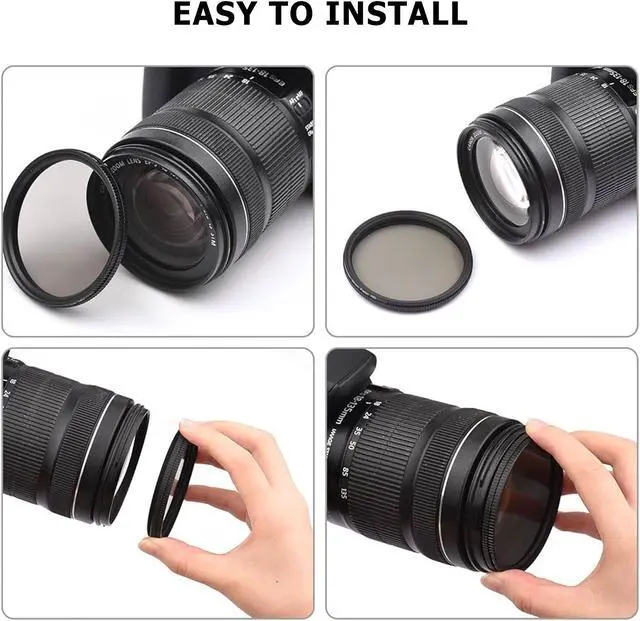 Alt view image 5 of 5 - Vivitar 72mm 3 In 1 Digital Camera Lens Filter UV CPL FLD Canon EF 50mm 1.2L 35mm 1.4L RF 24-240 70-200 F4L Lenses