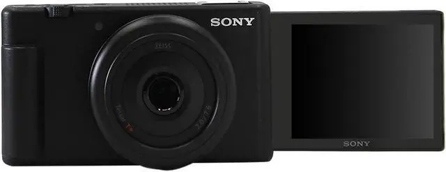 Alt view image 5 of 7 - Sony ZV-1F Vlogging Camera for Content Creators and Vloggers (Black) with 64GB Memory Padded Compact Case Best Starter Kit
