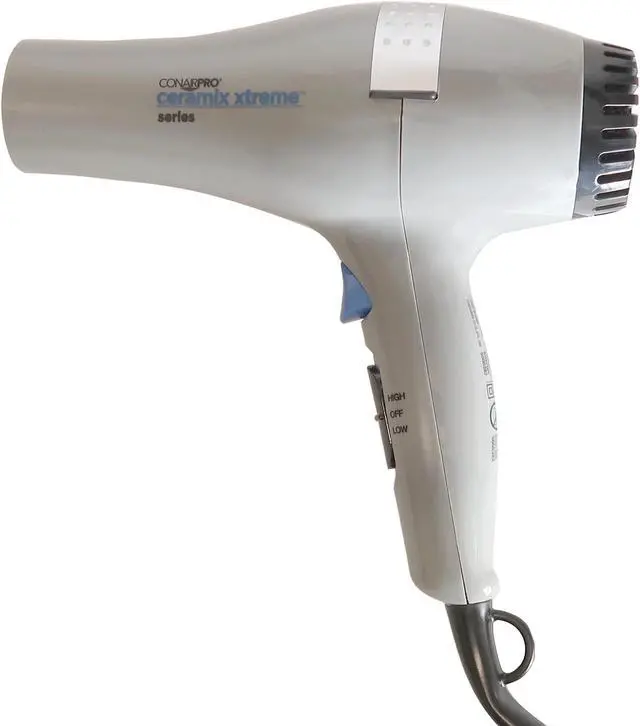 Alt view image 3 of 7 - Conair Pro Ceramix Xtreme Series Lightweight 1875W Hair Dryer with Conair Pro Ergo-Grip Vented Brush Collection Ergonomically Designed for Blow Drying