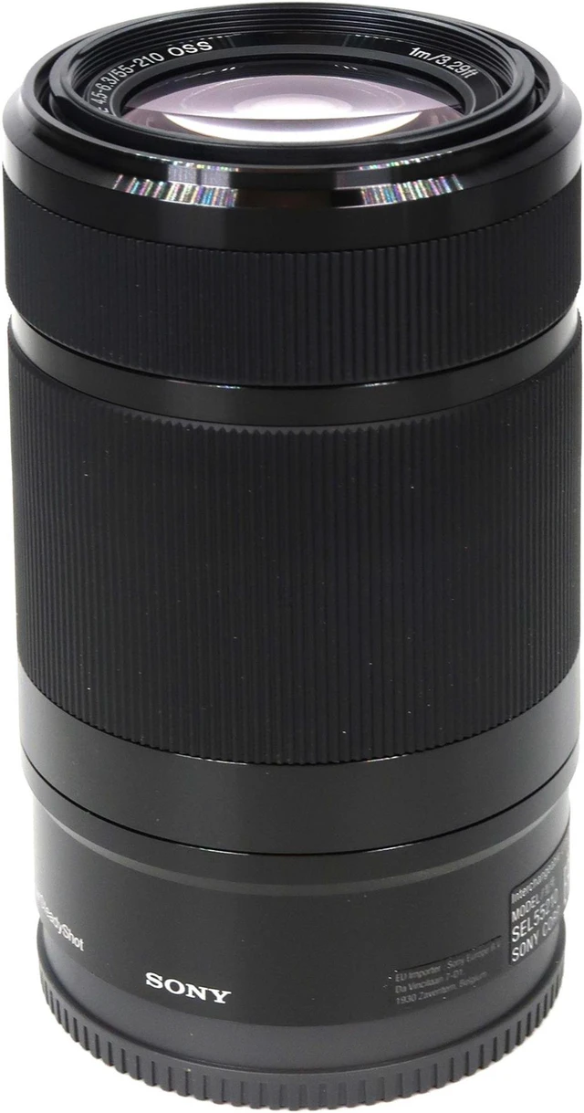 Alt view image 2 of 6 - Sony 55-210mm F4.5-6.3 OSS E-Mount Telephoto Lens DSLR Cameras (Black) + 49mm UV Filter + Pouch + Dust Blower + 5pc Cleaning Kit