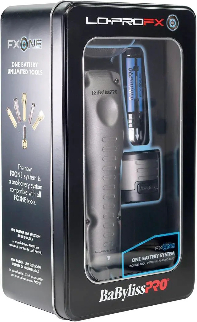 Alt view image 3 of 7 - BaByliss Pro FXONE LO-PROFX High-Performance Low-Profile Clipper #FX829 with BaByliss Pro FXONE LO-PROFX High-Performance Low-Profile Trimmer #FX729