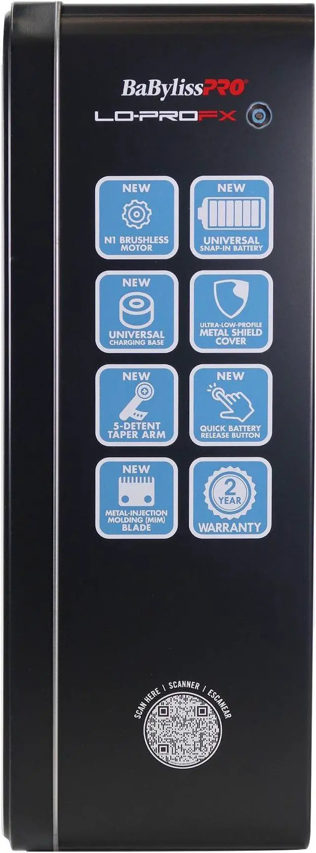 Alt view image 5 of 7 - BaByliss Pro FXONE LO-PROFX High-Performance Low-Profile Clipper #FX829 with BaByliss Pro FXONE LO-PROFX High-Performance Low-Profile Trimmer #FX729