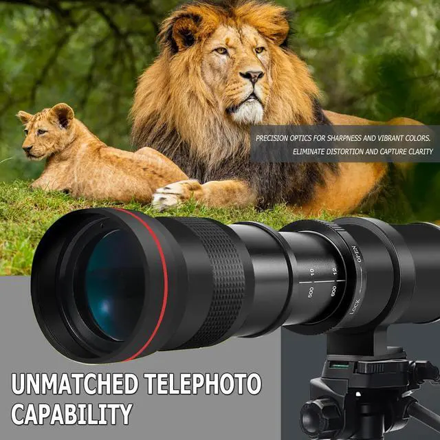 Alt view image 2 of 7 - Vivitar 420-1600mm f/8.3 HD Manual Super Telephoto Zoom Lens for Canon EOS Rebel T7 T8i 5D IV 6D II 90D T100 SL3