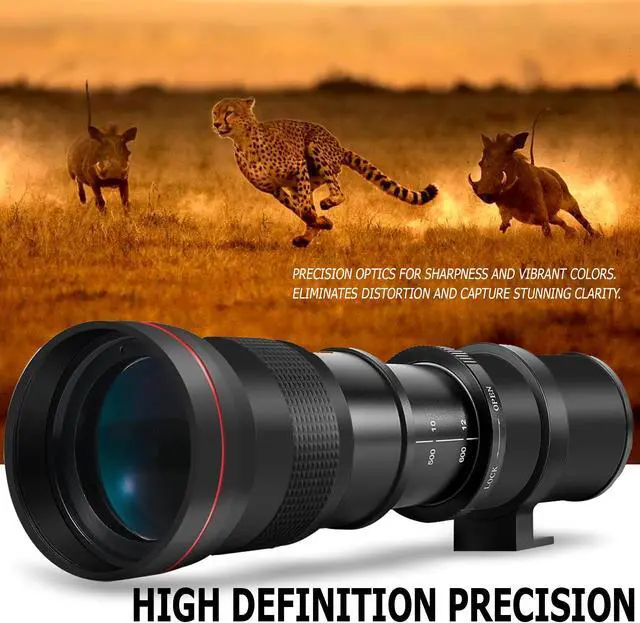 Alt view image 4 of 7 - Vivitar 420-1600mm f/8.3 HD Manual Super Telephoto Zoom Lens for Canon EOS Rebel T7 T8i 5D IV 6D II 90D T100 SL3