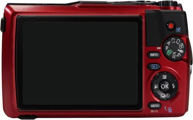 Alt view image 3 of 7 - Olympus OM SYSTEM Tough TG-7 Digital Camera (Red) with 64GB Memory Card Accessory Bundle