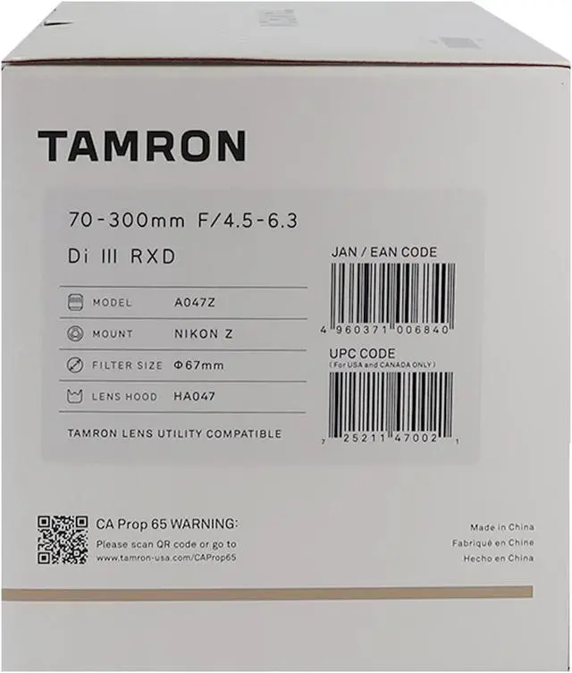Alt view image 13 of 18 - Tamron 70-300mm F/4.5-6.3 Di III RXD for Nikon Z Mirrorless Cameras (Model A047Z)