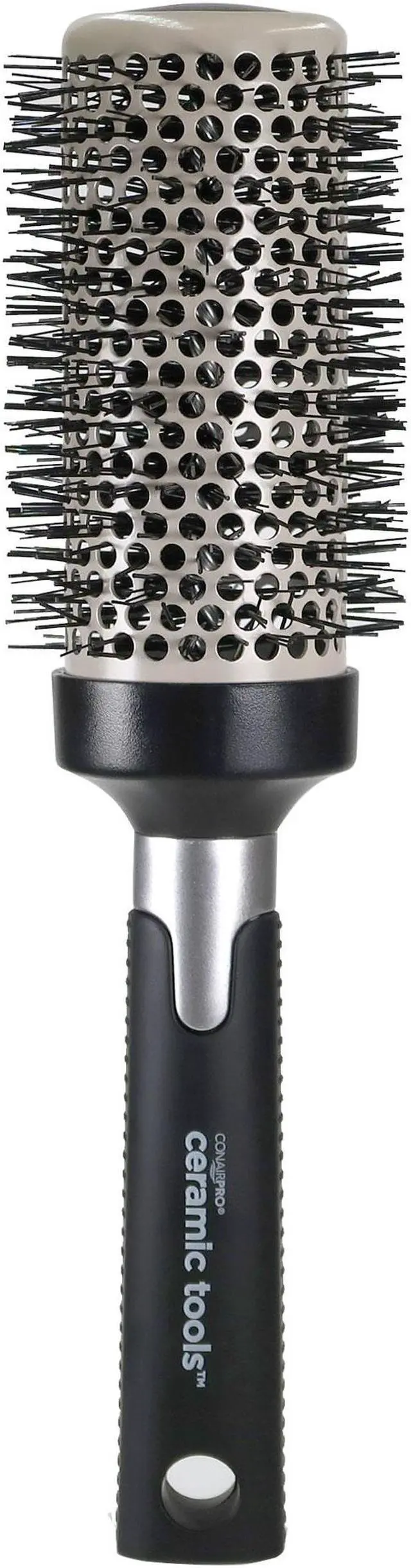 Alt view image 6 of 6 - Conair Pro Ceramic Tools Porcelain Series 1.25" Soft-Bristle Hot Air Brush and Conair Pro Ceramic Tools Large Round Brush 2½" #CPBCTR25