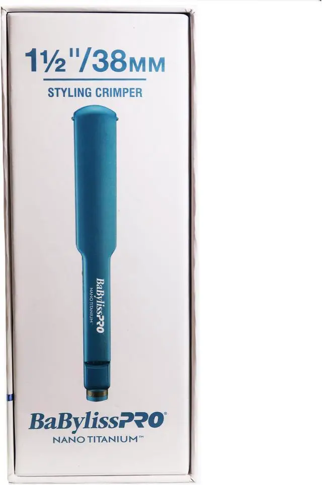 Alt view image 7 of 7 - Babyliss Pro Nano Titanium Crimper Styling Iron 1 1/2" BNTCRL3073TUC with Conair Pro Ergo-Grip Vented Brush