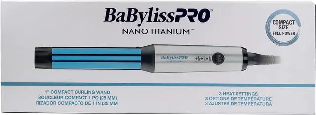 Alt view image 6 of 7 - Babyliss Pro Nano Titanium 1" Compact Full Power Curling Wand BNTMWUC with Conair Pro Ergo-Grip Vented Brush