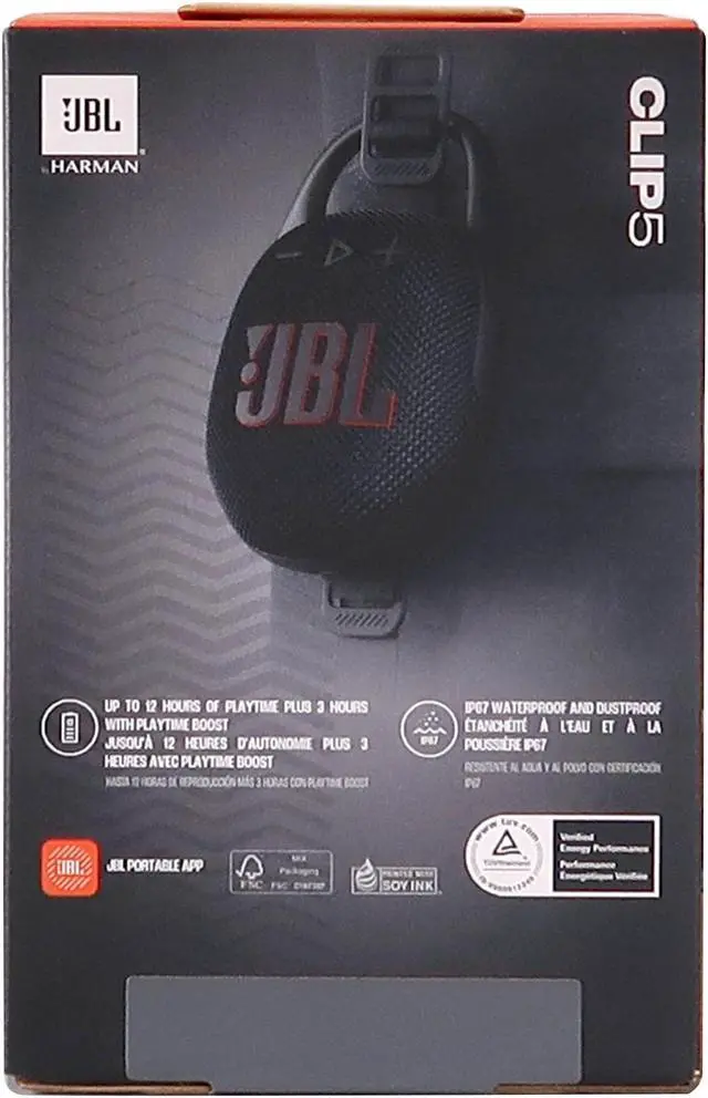 Alt view image 7 of 15 - JBL Clip 5 Portable Waterproof Dustproof Wireless Speaker (Black)