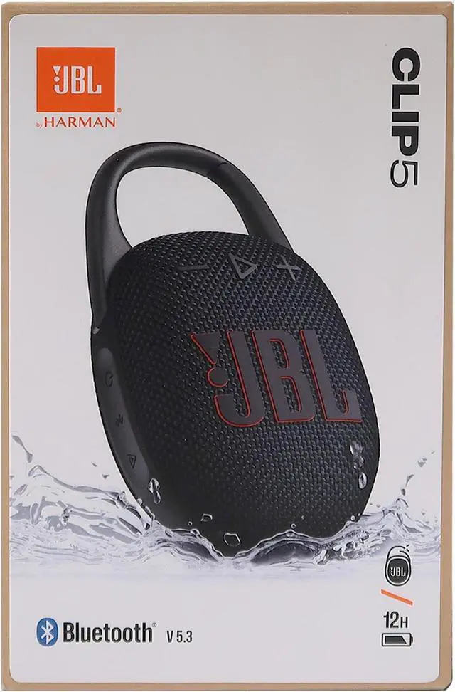 Alt view image 7 of 7 - JBL Clip 5 Portable Waterproof Dustproof Wireless Speaker (Black)- 2 Count