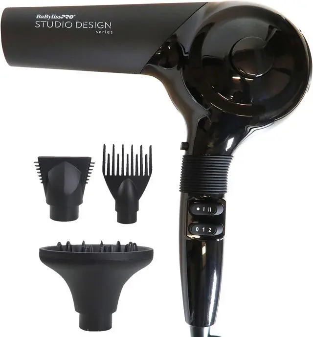 Alt view image 3 of 7 - BaByliss Pro Studio Design Series Sensor 1875 Watt Hair Dryer #BCI800UC and BaByliss Pro Studio Design Series 1.25" Crimpcurl #BCI005UC