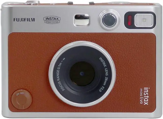 Alt view image 9 of 15 - FUJIFILM INSTAX MINI EVO Hybrid Instant Camera (Brown) - 16812534