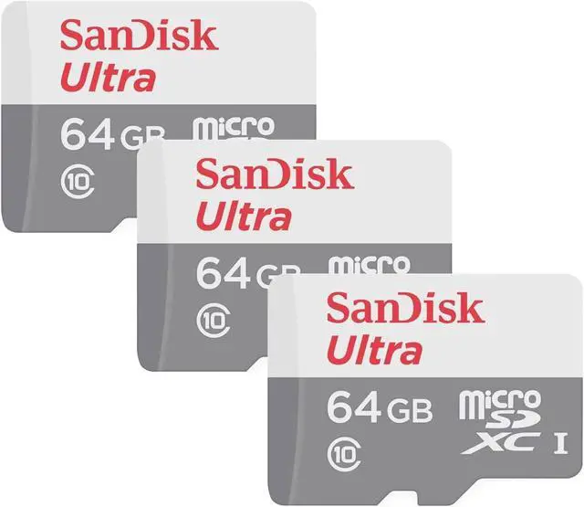 Main image of SanDisk Ultra 64GB microSDXC Memory Card UHS-1 Upto 100 MB/s Class 10 Full HD Video with SD Adapter- x3