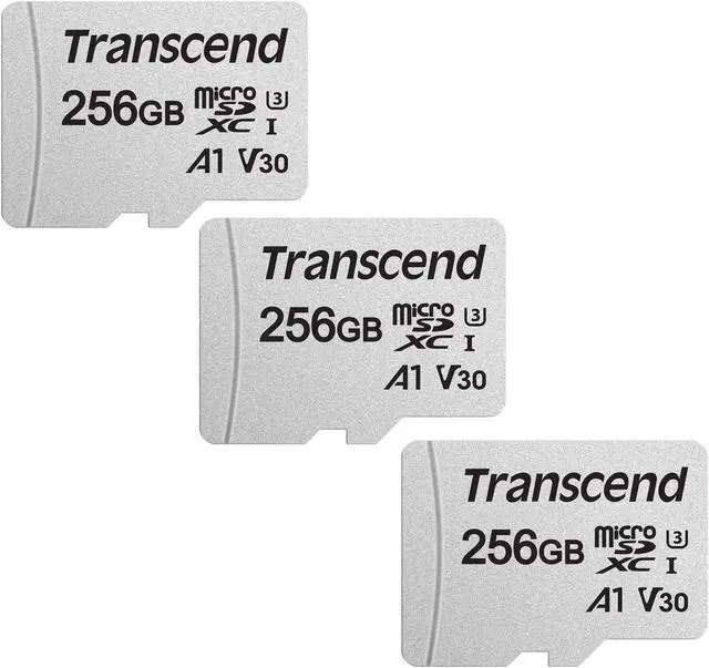 Main image of Transcend 256GB 300S UHS-I microSDXC Memory Card with SD Adapter- x3