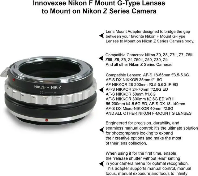 Alt view image 2 of 7 - Nikon AF-S DX Micro-NIKKOR 40mm f/2.8G Lens Kit with Adapter for Nikon Z Z5 Z6 Z7 ZF Zfc Z30 Z50 Cameras