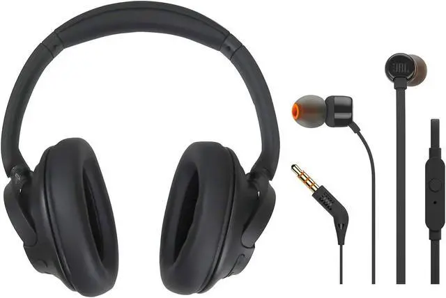Main image of Sony Wireless Over-Ear Noise-Canceling Headphones WH-CH720N (Black) with JBL T110 in Ear Headphones