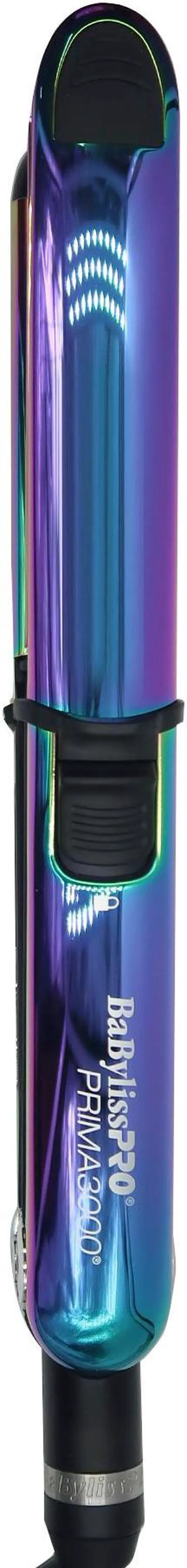 Alt view image 2 of 7 - BaByliss Pro LIMITED EDITION Nano Titanium Prima 3000 Flat Iron Iridescent - 1¼" BNTRB3000TUC with Nano Titanium Prima2000 3/4" Stainless Steel Mini Flat / Curling Iron Iridescent #BNTBRB2000UC