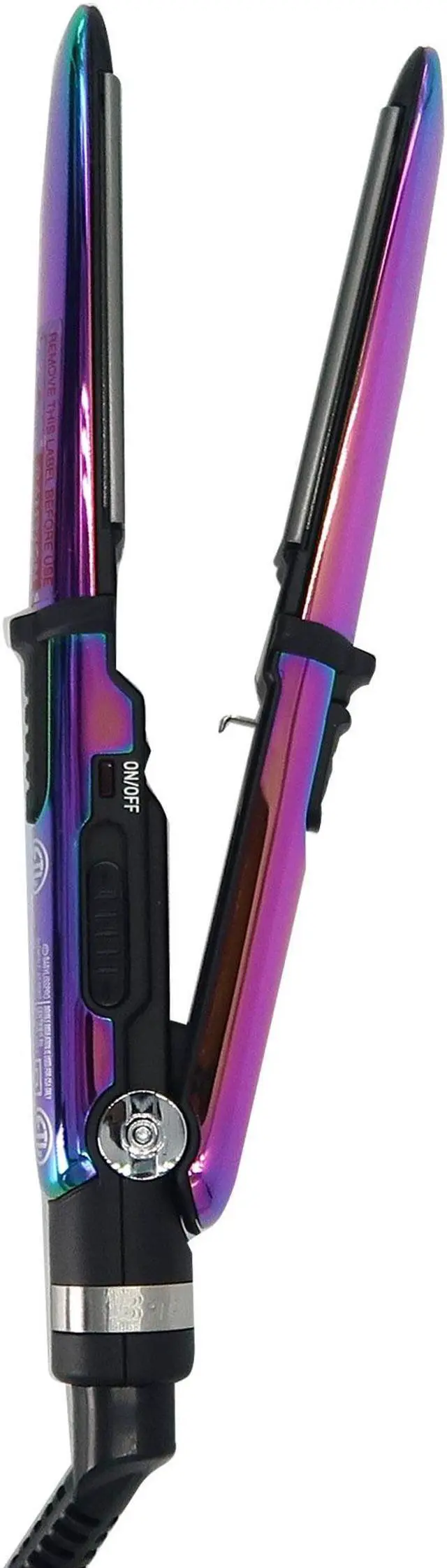 Alt view image 6 of 7 - BaByliss Pro LIMITED EDITION Nano Titanium Prima 3000 Flat Iron Iridescent - 1¼" BNTRB3000TUC with Nano Titanium Prima2000 3/4" Stainless Steel Mini Flat / Curling Iron Iridescent #BNTBRB2000UC