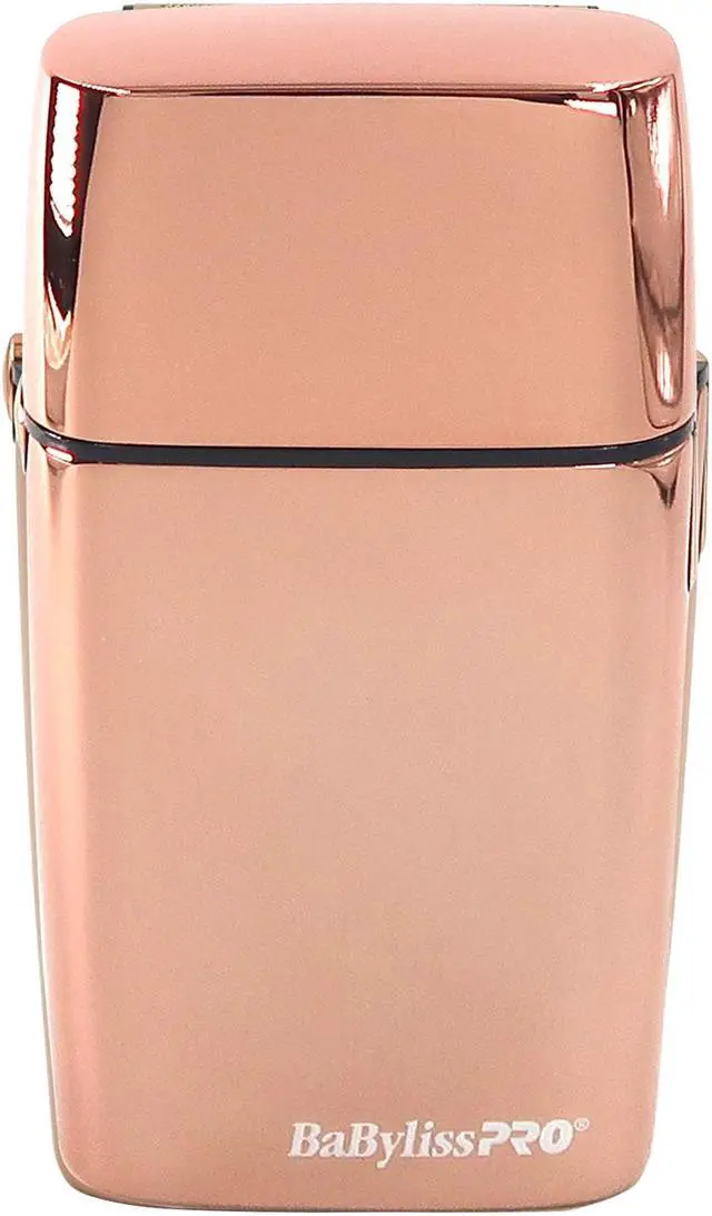 Alt view image 3 of 7 - BaByliss Pro Cordless Metal Double Foil Shaver FXFS2RG Rose Gold + Babyliss Pro Foil Shaver Replacement Power Cord Charger For FXFS2 Double Foil Shaver + Barber Apron