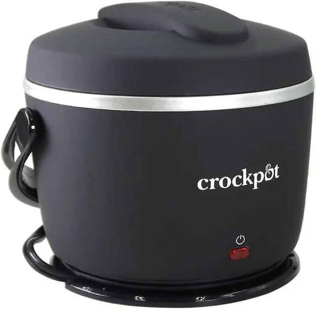 Alt view image 7 of 7 - Crock-Pot Electric Lunch Box, Portable Food Warmer for On-the-Go, 20-Oz (591 mL), Black Licorice + 2x Cutlery Set + Easy & Delicious Crock-Pot Recipes