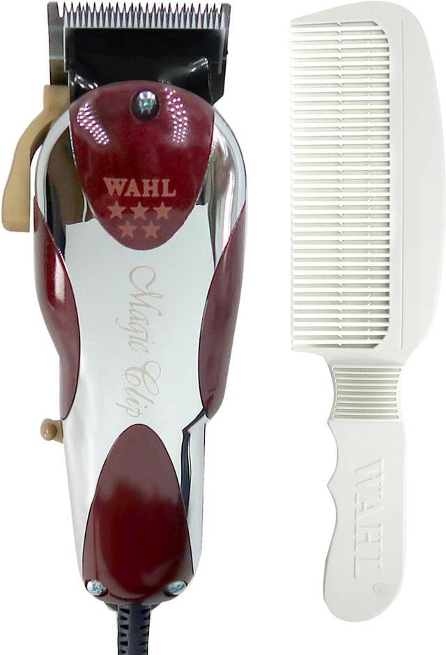 Main image of Wahl Professional #8451 5-Star Magic Clip Corded Precision Fade Clipper with Wahl Flat Top Comb White #3329-100