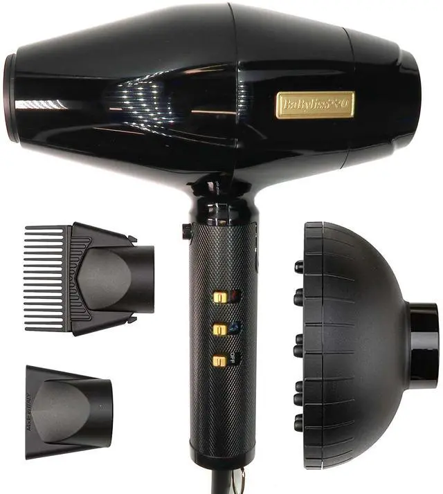 Alt view image 2 of 7 - BaByliss PRO BLACKFX High-Performance Turbo Dryer + FXONE LO-PROFX Trimmer #FX729 Set
