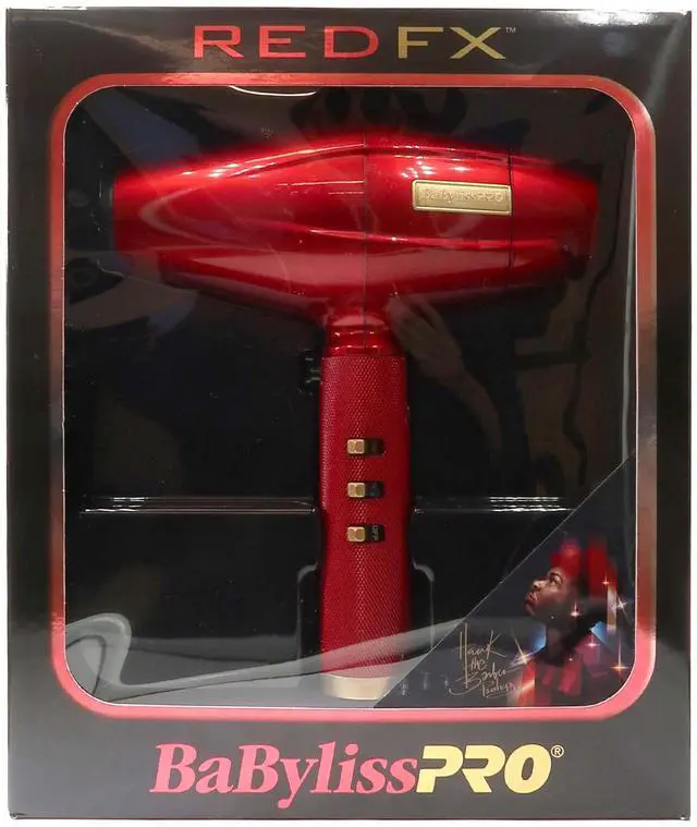 Alt view image 4 of 7 - BaByliss Pro Influencer Collection REDFX Dryer - Hawk the Barber Prodigy #FXBDR1 with Wahl Flat Top Comb White
