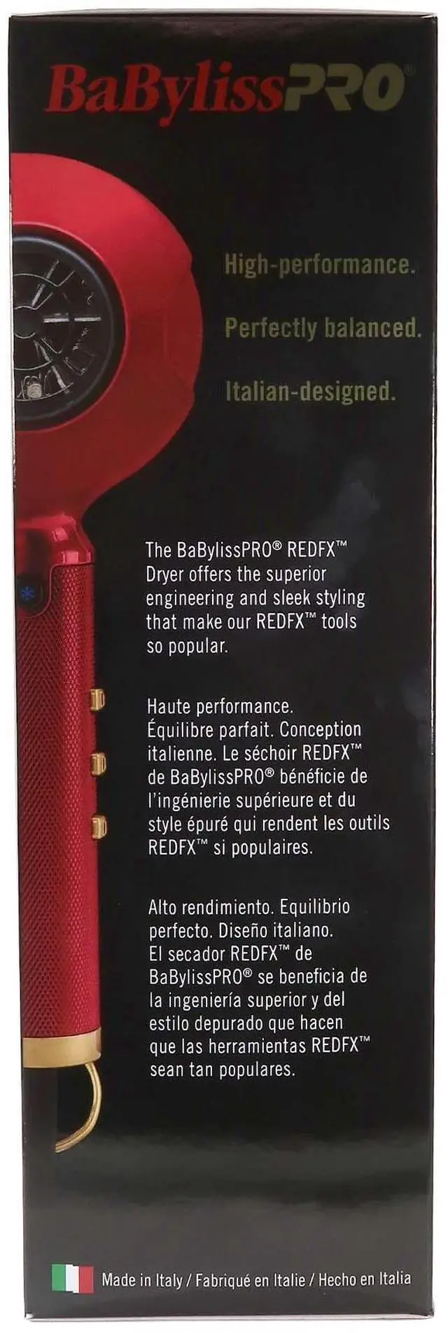 Alt view image 7 of 7 - BaByliss Pro Influencer Collection REDFX Dryer - Hawk the Barber Prodigy #FXBDR1 with Wahl Flat Top Comb White