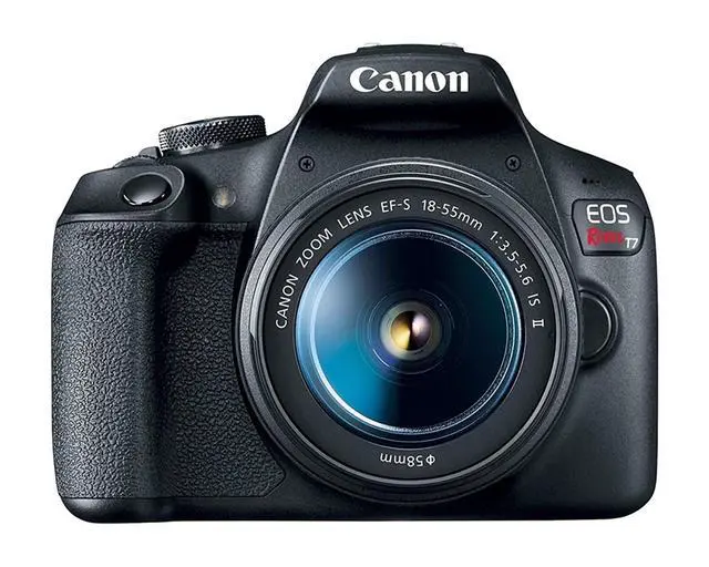 Alt view image 7 of 10 - Canon EOS Rebel T7 DSLR Camera with 18-55mm Lens, Built-in WiFi DS126747 -BLACK