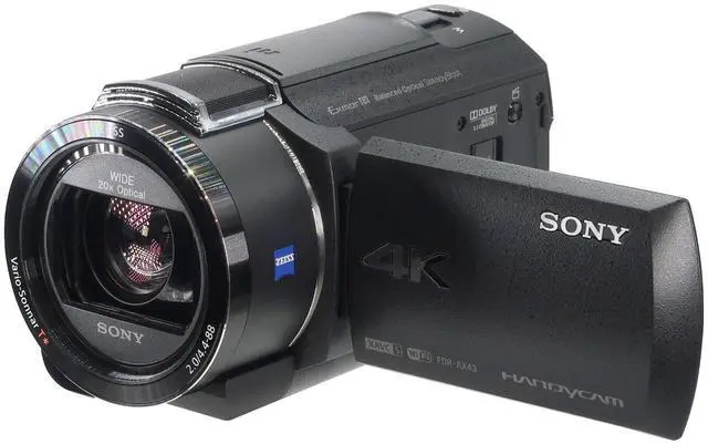 Alt view image 2 of 8 - Sony FDR-AX43A UHD 4K Handycam Camcorder - FDR-AX43A/B
