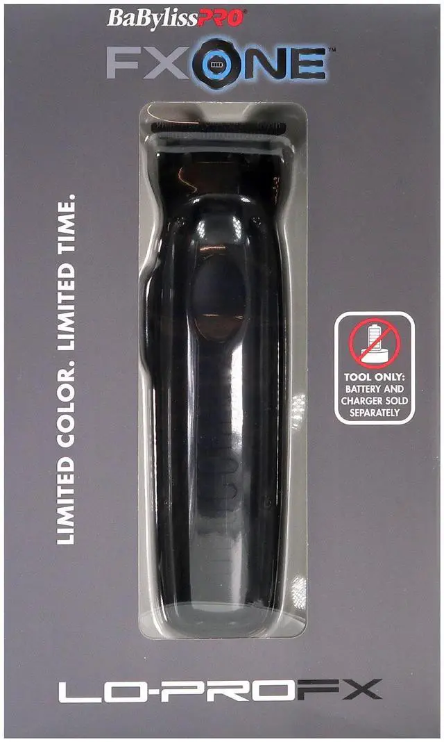 Alt view image 6 of 7 - BaByliss Pro FXONE LO-PROFX LIMITED EDITION Trimmer - Matte Black (TOOL ONLY) #FX729MBLT with BaByliss Pro FXONE Accessories Kit (Includes Battery, Charging Base, Cord & Adapter)