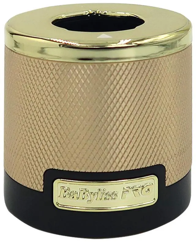 Alt view image 6 of 7 - BaByliss Pro FXONE GOLDFX All-Metal Interchangeable-Battery Shaver Gold #FX79FSG with Babyliss Pro Industrial Barber Apron and Wahl Flat Top Comb White